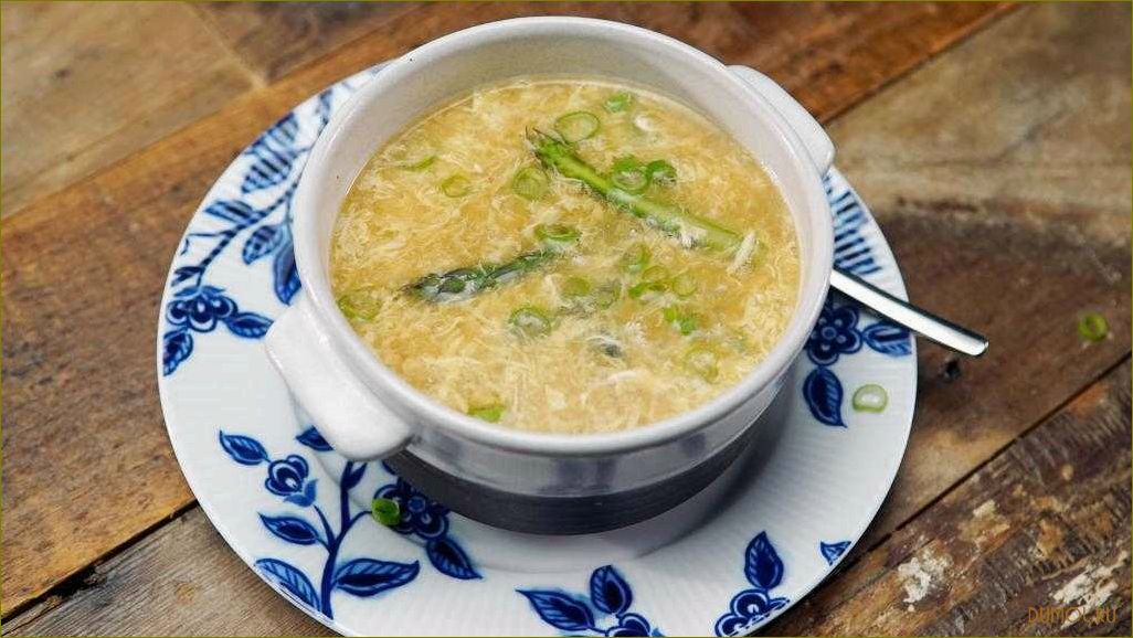 Яичный суп с курицей