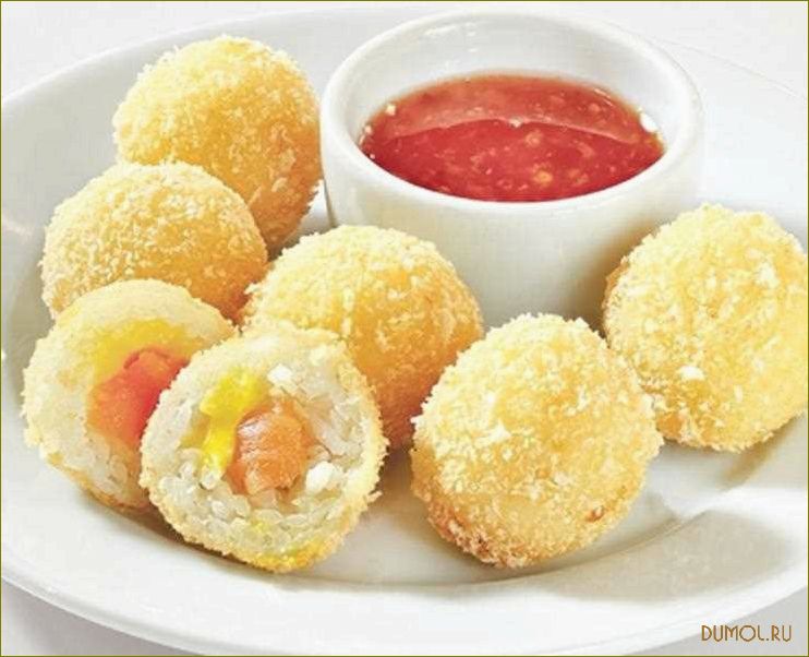 Японские рисовые шарики с сыром