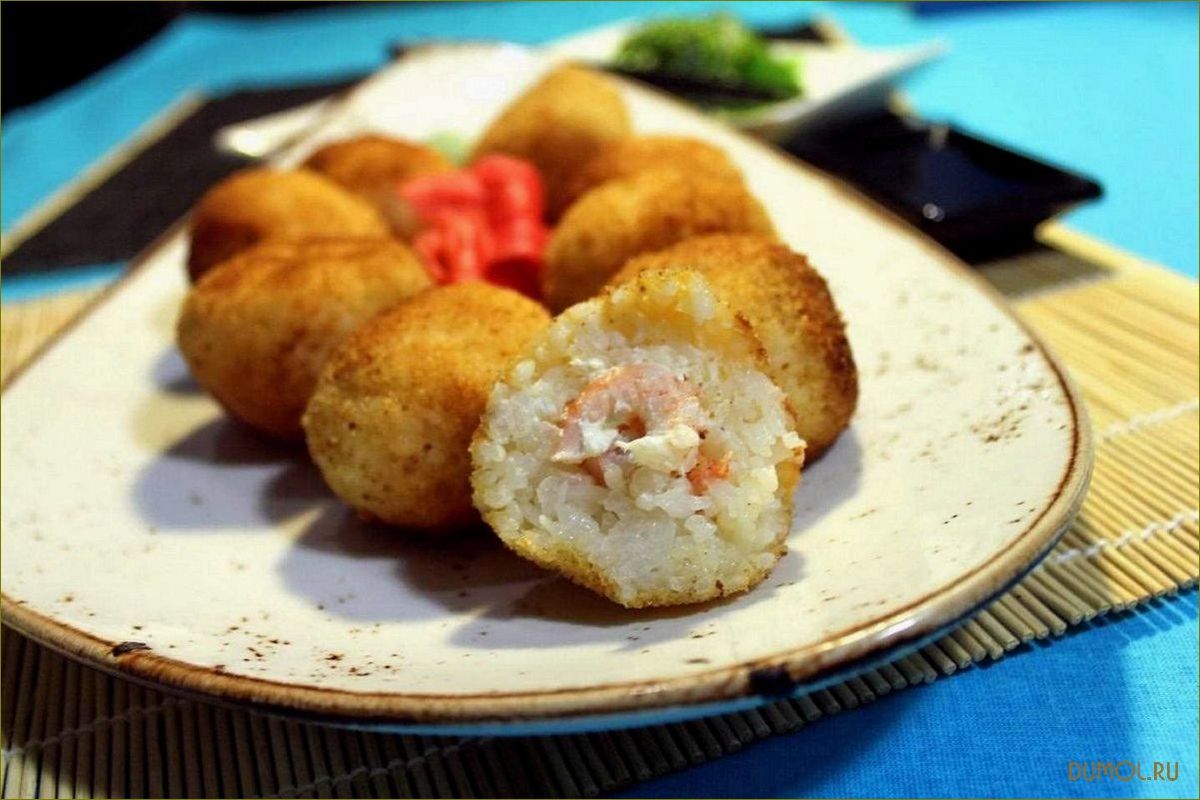 Японские рисовые шарики с сыром